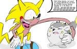 Rating: s
ID: 5646883
Date: 2025-06-16 17:51:35 -0400
Status: pending
Score: 1
2016 ambiguous_gender anthro black_nose bloodshot_eyes blue_clothing blue_footwear blue_shoes clothing confusion crazy_eyes crouching dialogue digital_drawing_(artwork) digital_media_(artwork) english_text eulipotyphlan feral footwear footwear_only fur generation_1_pokemon generation_7_pokemon gloves green_eyes greeting grey_body grey_fur handwear hedgehog hybrid looking_at_another male mammal mostly_nude nintendo open_mouth pikachu pokemon pokemon_(species) red_cheeks scared shoes shoes_only simple_background sonichu_(character) sonichu_(series) speech_bubble tail talking_to_another teeth text thehackingrotom togedemaru tongue white_background white_clothing white_gloves white_handwear yellow_body yellow_cheeks yellow_fur post #5646883