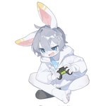 Rating: s
ID: 5650854
Date: 2025-06-18 11:34:24 -0400
Status: active
Score: 11
1:1 anthro blue_clothing blue_eyes blue_topwear clothed clothing controller emolga_1 glistening glistening_eyes grey_hair hair hi_res holding_controller holding_object jacket lagomorph leporid male mammal narrowed_eyes open_mouth pink_inner_ear pink_tongue rabbit simple_background sitting solo tongue topwear white_background white_body white_clothing white_jacket white_topwear young young_anthro young_male post #5650854