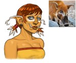 Rating: s
ID: 5551302
Date: 2025-05-05 17:35:32 -0400
Status: active
Score: 2
2025 ambiguous_feral ambiguous_gender bangs bingoblin black_ear_piercing breasts brown_lips bust_portrait cleavage closed_frown clothed clothed_female clothed_humanoid clothing digital_drawing_(artwork) digital_media_(artwork) ear_piercing english_description eyebrows eyelashes female female_humanoid feral frown frowning_at_viewer grey_eyes hair hi_res humanoid humanoid_pointy_ears light lighting lips looking_at_viewer mammal mouth_closed multicolored_hair orange_body orange_hair orange_skin orc photo_reference piercing pigtails pointy_ears portrait red_river_hog reference_image river_pig shaded simple_background solo suid suine tusks two_tone_hair white_background white_eyebrows white_hair yellow_tube_top post #5551302