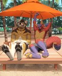 Rating: s
ID: 2318959
Date: 2020-07-04 21:55:39 -0400
Status: active
Score: 62
4_toes 5_fingers anthro barefoot beach black_pawpads canid canine canis claws dannydumal day detailed_background duo eyebrows eyelashes eyes_closed feet fingers fluffy_paws fox fur hi_res kero_tzuki lightsongfox male mammal open_mouth outside pawpads paws purple_body purple_fur red_body red_fur sand seaside sky soles stretching tan_body tan_fur teeth toes tongue white_body white_fur wolf yellow_pawpads post #2318959
