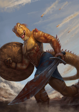 2018 anthro clothed clothing conditional_dnp day detailed_background digital_media_(artwork) dinosaur holding_object holding_weapon latex_(artist) male open_mouth outside reptile scalie sky solo teeth tongue topless warrior weapon
Rating: Safe
Score: 6
User: Millcore
Date: April 23, 2018 2018 anthro clothed clothing conditional_dnp day detailed_background digital_media_(artwork) dinosaur holding_object holding_weapon latex_(artist) male open_mouth outside reptile scalie sky solo teeth tongue topless warrior weapon
Rating: Safe
Score: 6
User: Millcore
Date: April 23, 2018