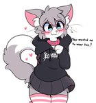 Rating: s
ID: 4946640
Date: 2024-07-27 18:01:47 -0400
Status: active
Score: 374
absolute_territory anthro blue_eyes blush cheek_tuft clothing collar dipstick_tail domestic_cat ear_tuft english_text eyewear facial_tuft felid feline felis femboy footwear fur glasses grey_body grey_clothing grey_fur grey_sweater grey_topwear heart_symbol hi_res hoodie inner_ear_fluff jammynya legwear male mammal markings osamason pattern_clothing pattern_footwear pattern_legwear pattern_socks pattern_thigh_highs pink_clothing pink_collar pink_legwear pink_thigh_highs question_mark socks solo striped_clothing striped_footwear striped_legwear striped_socks striped_thigh_highs stripes sweater tail tail_markings text thigh_highs thigh_socks third-party_edit topwear tuft white_clothing white_footwear white_legwear white_socks white_thigh_highs white_thigh_socks post #4946640