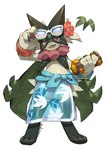Rating: s
ID: 5575118
Date: 2025-05-15 20:28:45 -0400
Status: active
Score: 45
3_fingers 3_toes ambiguous_gender anthro barefoot beach_style_meowscarada bracelet claws digitigrade dumbbell eyewear eyewear_on_head feet finger_claws fingers flower_(anatomy) flower_accessory fur generation_9_pokemon green_body green_fur jagged_mouth jewelry makotoo mask meowscarada nintendo open_mouth pawpads paws pink_eyes pink_nose pink_pawpads pokemon pokemon_(species) pokemon_unite sarong simple_background solo standing sunglasses sunglasses_on_head toes weights white_background post #5575118