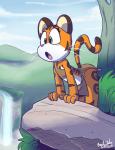 Rating: s
ID: 1281759
Date: 2017-07-20 20:41:54 -0400
Status: active
Score: 35
2016 4_fingers absurd_res anthro bent_over big_eyes bottomwear brown_body brown_fur child cliff clothed clothing day discovery eyebrows eyelashes felid female fingers flat_chested forest fur green_eyes hi_res jungle jurassiczalar kiki_(jurassiczalar) loincloth mammal midriff open_mouth orange_body orange_fur outside pantherine pink_nose plant raised_tail rock skimpy sky solo stripes tail tiger toony tree tribal water waterfall whiskers white_body white_fur young young_anthro post #1281759