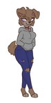 Rating: s
ID: 3696638
Date: 2022-11-17 14:01:22 -0500
Status: active
Score: 25
absurd_res anthro bottomwear brown_body brown_fur canid canine canis chest_tuft chloe_(potato565) clothed clothing collar curled_tail denim denim_bottomwear denim_clothing domestic_dog female fur hand_in_pocket hi_res hoodie jeans katanagirl mammal pants pockets pomeranian solo spitz tail topwear torn_bottomwear torn_clothing torn_jeans torn_pants tuft post #3696638