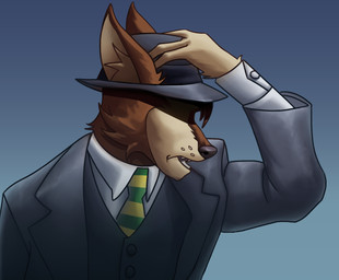 Rating: s
ID: 3410859
Date: 2022-06-25 14:25:54 -0400
Status: active
Score: 45
anthro arm_tuft black_nose brown_body brown_fur button_(fastener) canid canine canis cheek_tuft clothed clothed_male clothing collared_shirt dress_shirt facial_tuft fedora flaviomodezto fully_clothed fully_clothed_male fur green_necktie grey_suit_jacket half-length_portrait hand_on_hat hat headgear headwear hi_res inner_ear_fluff jacket li'l_melon male male_anthro mammal multicolored_body multicolored_fur multicolored_necktie necktie noir obscured_eyes open_clothing open_jacket open_mouth open_topwear pattern_necktie portrait shirt simple_background solo striped_necktie suit suit_jacket suit_vest tan_body tan_fur tan_inner_ear_fluff teeth topwear tuft two_tone_body two_tone_fur vest whisker_spots white_dress_shirt wolf wrist_tuft yellow_necktie post #3410859