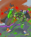 Rating: s
ID: 5568000
Date: 2025-05-12 20:58:37 -0400
Status: pending
Score: 0
5:6 action_pose action_scene android anthro arthropod black_body black_fur blood blood_stain blue_eyes bodily_fluids bottomwear brown_body brown_fur canid canine claws clothing coat digital_drawing_(artwork) digital_media_(artwork) digitigrade doll duo fangs fight fighting_pose fur fur_markings green_sclera gun heterochromia hi_res holding_gun holding_object holding_ranged_weapon holding_weapon horn insect jacket machine magic magic_user male mammal markings multi_arm multi_eye multi_limb multicolored_body multicolored_fur mythological_canine mythological_creature mythology necktie notched_ear orange_body orange_eyes orange_fur pants pink_eyes pose purple_body ranged_weapon robot shirt shotgun tail tan_body teeth topwear unknown_species unusual_anatomy unusual_tail vampire vest warren_crawford weapon werecanid werecanine werecreature werewolf wispypie post #5568000