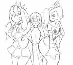 Rating: s
ID: 1524641
Date: 2018-04-24 08:05:25 -0400
Status: active
Score: 6
absurd_res armwear bedroom_eyes big_breasts big_butt black_and_white blush blush_lines bone bottomwear breasts butt carol_(skullgirls) clothed clothing collared_shirt dragon dress dress_shirt facial_scar female female/female filia group hair hair_over_eye hi_res human human_on_human human_on_humanoid humanoid interspecies intraspecies legwear leviathan_(skullgirls) malofantastic mammal monochrome monster_girl_(genre) mythological_creature mythological_scalie mythology narrowed_eyes necktie not_furry one_eye_closed one_eye_obstructed open_mouth painwheel parasite_(skullgirls) pattern_armwear pattern_clothing pleated_skirt ponytail raised_arms samson_(skullgirls) scalie scar school_uniform seductive sewn_mouth sharp_teeth shirt shy side_ponytail simple_background skirt skull skull_accessory skullgirls small_breasts smile squigly standing striped_armwear striped_clothing stripes teasing teasing_with_butt teeth thigh_highs tied_hair topwear trio undead uniform white_background wide_hips wink zombie post #1524641