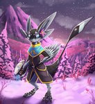Rating: s
ID: 4550645
Date: 2024-01-22 13:13:02 -0500
Status: active
Score: 95
2024 3_fingers 3_toes 4_ears anthro ardeo avali black_body black_feathers blue_body blue_eyes blue_feathers blue_markings cheek_tuft clothed clothing cloud detailed_background digital_media_(artwork) evergreen_tree facial_tuft feather_markings feathered_wings feathers feet fingers flower flower_accessory flower_on_ear flower_on_head fluffy forest hand_on_hip hi_res holding_object landscape male markings matter_manipulator mountain multi_ear outside pine_tree plant pose shrub sky snow snowing solo standing starbound tail tail_feathers toes tree tuft uniform winged_arms wings post #4550645