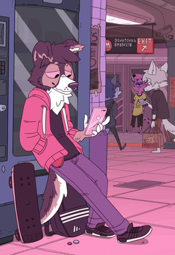 2017 5_fingers absurd_res adidas ambiguous_gender ambiguous_species anthro apple backpack barefoot big_eyes black_shirt brown_fur brown_hair canine cellphone cheek_tuft clothed clothing cocadope detailed_background digital_media_(artwork) dog english_text eyebrows feline flat_colors floppy_ears food fruit fully_clothed fur group hair hand_in_pocket hands_in_pockets hi_res hoodie humanoid_hands inside iphone jeans kamina_shades leaning_against_wall male mammal neck_tuft new_york_city one_eye_closed pants phone pink_fur pink_hair public_transportation purple_fur purple_hair red_sclera security_camera shirt shopping_bag short_hair shorts skateboard slice_of_life smile sneakers solo_focus spots subway t-shirt tan_fur text tongue tongue_out toony tuft underground vending_machine walking white_fur white_hair wink
Rating: Safe
Score: 19
User: Maxpizzle
Date: September 24, 2017 2017 5_fingers absurd_res adidas ambiguous_gender ambiguous_species anthro apple backpack barefoot big_eyes black_shirt brown_fur brown_hair canine cellphone cheek_tuft clothed clothing cocadope detailed_background digital_media_(artwork) dog english_text eyebrows feline flat_colors floppy_ears food fruit fully_clothed fur group hair hand_in_pocket hands_in_pockets hi_res hoodie humanoid_hands inside iphone jeans kamina_shades leaning_against_wall male mammal neck_tuft new_york_city one_eye_closed pants phone pink_fur pink_hair public_transportation purple_fur purple_hair red_sclera security_camera shirt shopping_bag short_hair shorts skateboard slice_of_life smile sneakers solo_focus spots subway t-shirt tan_fur text tongue tongue_out toony tuft underground vending_machine walking white_fur white_hair wink
Rating: Safe
Score: 19
User: Maxpizzle
Date: September 24, 2017