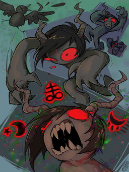 Rating: s
ID: 2761588
Date: 2021-05-29 23:57:40 -0400
Status: active
Score: 101
3:4 abstract_background action_pose ambiguous_gender angry avian beak big_hands bird black_body black_feathers black_hair black_skin bodily_fluids clenched_teeth clownstongue corvid corvus_(genus) cross crow curved_horn demon demon_humanoid duo eve_(tboi) feathered_wings feathers featureless_chest featureless_crotch female_(lore) feral flying front_view hair hi_res horn horned_humanoid humanoid inverted_cross motion_lines multiple_poses no_pupils not_furry_focus nude open_mouth oscine passerine pose red_sclera running short_hair simple_background tears teeth the_binding_of_isaac_(series) wings x_eyes post #2761588