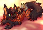 Rating: s
ID: 5590032
Date: 2025-05-22 03:17:05 -0400
Status: active
Score: 0
2025 4_toes ambiguous_gender anthro brown_body brown_fur brown_hair claws digital_media_(artwork) duo feet feral fur green_eyes grey_body grey_fur grey_hair grey_tail hair hi_res hyena inner_ear_fluff kammy_(kammysmb) kellwolfik looking_at_another lying lying_on_another mammal on_front pawpads paws smile tail toe_claws toes tongue tuft post #5590032