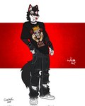 Rating: s
ID: 5659727
Date: 2025-06-22 05:28:28 -0400
Status: pending
Score: 4
4:5 anthro bartek22 black_body black_fur boots canid canine canis chain clothing ear_piercing ear_ring ears_up facial_piercing feet foot_fetish foot_focus footwear fur hand_on_hip looking_at_viewer male mammal nose_piercing nose_ring piercing red_eyes ring ring_piercing shoes solo spikes tail text text_on_clothing tongue tongue_out torn_clothing wayne_(bartek22) white_body white_fur wolf post #5659727