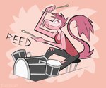 Rating: s
ID: 5656782
Date: 2025-06-20 22:34:23 -0400
Status: pending
Score: 8
2025 4_fingers anthro artist_name black_outline bottomwear cavemanon_studios character_name clothed clothed_anthro clothed_male clothing denim denim_bottomwear denim_clothing digital_drawing_(artwork) digital_media_(artwork) dinosaur dromaeosaurid drum drumstick_(musical) feathered_dinosaur feathered_scalie feathered_tail feathers fingers fully_clothed fully_clothed_anthro fully_clothed_male furniture goodbye_volcano_high hair jackiel00p jeans male male_anthro musical_instrument outline pants percussion_instrument pink_body pink_eyes pink_feathers pink_hair pink_scales playing_drum playing_music portrait prehistoric_species reed_(gvh) reptile scales scalie shirt simple_background sitting sleeveless_shirt smile snoot_game snout solo stool tail tank_top text theropod thick_outline three-quarter_portrait topwear torn_bottomwear torn_clothing torn_jeans torn_pants velociraptor post #5656782
