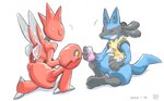 Rating: s
ID: 3269044
Date: 2022-04-09 14:38:37 -0400
Status: active
Score: 57
2_toes 3_fingers 3_toes ambiguous_gender anthro black_body black_inner_ear blue_body bodily_fluids chest_spike cracked crossbar_emanata duo emanata eyes_closed fangs feet fingers flying_sweatdrops fur generation_2_pokemon generation_4_pokemon gloves_(marking) hand_spike happy hi_res holding_object holding_potion hyper_potion_(pokemon) iconography insect_wings katkichi kneeling lucario markings multicolored_body multicolored_fur nintendo pokemon pokemon_(species) potion potion_(pokemon) red_body scizor sitting spikes spikes_(anatomy) sweat sweatdrop sweatdrop_(iconography) tears teeth toes tongue two_tone_body two_tone_fur wings post #3269044