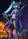 Rating: s
ID: 5390000
Date: 2025-02-22 09:36:51 -0500
Status: active
Score: 31
2025 abs accessory anthro barefoot beads blue_body blue_fur blue_hair breasts canid canine choker circlet clothing collarbone dipstick_tail eyebrows feet female fox fur furgonomics gun hair hair_accessory hair_beads hand_on_hip hi_res jewelry krystal_(star_fox) mammal markings midriff navel necklace nintendo panties philfox ranged_weapon ring small_breasts solo star_fox tail tail_accessory tail_jewelry tail_markings tail_ring tailband teal_eyes topwear underwear weapon white_body white_fur post #5390000