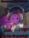 Rating: s
ID: 4799885
Date: 2024-05-22 13:08:52 -0400
Status: active
Score: 225
2024 ambiguous_feral ambiguous_gender claws cobra controller directional_arrow electronics english_text female_(lore) feral game_controller headphones hi_res his_ass_is_not_x keeshee markings multicolored_body ncs purple_body reptile scalie snake solo spots spotted_markings text two_tone_body post #4799885