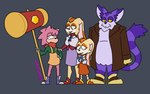 Rating: s
ID: 5590026
Date: 2025-05-22 03:14:42 -0400
Status: pending
Score: 5
amy_rose anthro beard big_the_cat biped black_nose boots bottomwear brown_nose buckteeth chaos_emerald clothed clothing coat countershade_face countershading cream_the_rabbit digital_media_(artwork) dress emerald_(gem) eulipotyphlan eye_bags facial_hair felid feline female fluffy footwear frown fur gem gloves green_clothing green_sweater green_topwear group hammer hand_on_arm hand_on_shoulder handwear head_tuft hedgehog hi_res lackofcomfort lagomorph leporid long_ears long_tail looking_away male mammal markings multicolored_body orange_clothing orange_dress overall_dress overweight overweight_male pink_body pink_fur purple_body purple_bottomwear purple_clothing purple_fur purple_skirt rabbit red_clothing red_topwear ribbons sega shoes signature simple_background size_difference skirt smile sneakers sonic_the_hedgehog_(series) striped_markings striped_tail stripes sweater tail tail_markings tan_body tan_fur teeth text tools topwear trenchcoat tuft vanilla_the_rabbit weapon yellow_sclera young post #5590026