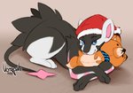 Rating: s
ID: 2583874
Date: 2021-01-23 14:10:06 -0500
Status: active
Score: 30
ambiguous_gender black_body black_fur blue_eyes canid canine christmas clothing countershading cuddling felid feline feral fox fur generation_4_pokemon gift hat headgear headwear holidays hug luxray mammal nintendo plushie pokemon pokemon_(species) sketch smile solo toy voltio vorpale post #2583874