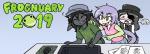 Rating: s
ID: 1748062
Date: 2018-12-27 12:02:21 -0500
Status: active
Score: 4
2019 amphibian anthro blood bodily_fluids emma_(shouk) female frog ghoul group lagomorph leporid lord_pain_wilson male mammal nosebleed rabbit shouk tablet undead post #1748062