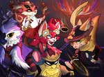 Rating: s
ID: 5193891
Date: 2024-11-20 09:19:44 -0500
Status: active
Score: 17
ailurid anthro asian_clothing avian bird canid canine card clothing crown_prince_(gunfire_reborn) domestic_cat ear_piercing ear_ring ear_stud east_asian_clothing eyewear eyewear_on_head feathered_wings feathers felid feline felis female fire fox fur goggles goggles_on_head green_eyes gunfire_reborn hat headgear headwear hi_res iron_wing_(gunfire_reborn) japanese_clothing kimono knife li_(gunfire_reborn) male mammal melee_weapon nona_(gunfire_reborn) orange_body orange_fur owl p4nina piercing playing_card purple_body purple_fur red_body red_eyes red_fur red_panda ring_piercing sword tail teeth tongue weapon white_body white_fur wings yellow_eyes zi_xiao_(gunfire_reborn) post #5193891