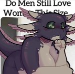 Rating: s
ID: 4794534
Date: 2024-05-19 22:17:56 -0400
Status: active
Score: 184
amphibian anthro axolotl azzie_(darkeve) big_breasts blush breasts darkeve do_men_still_love_women_this_size female glistening glistening_body looking_aside marine meme mole_salamander purple_body salamander short_body slightly_chubby solo thick_thighs post #4794534