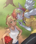 Rating: s
ID: 2817653
Date: 2021-07-06 06:40:29 -0400
Status: active
Score: 30
5:6 alternate_species apple applejack_(eg) blonde_hair blush bottomwear braided_hair breasts clothing cowboy_hat d+con duo equestria_girls feathered_wings feathers female food friendship_is_magic fruit gesture gloves grass green_eyes hair hand_gesture handwear hasbro hat headgear headwear hi_res human humanized humanoid humanoidized long_hair mammal multicolored_hair my_little_pony not_furry pants plant purple_eyes rainbow_dash_(eg) selfie shirt smile topwear tree v_sign winged_humanoid wings post #2817653