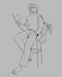 Rating: s
ID: 5657809
Date: 2025-06-21 10:29:42 -0400
Status: active
Score: 0
anthro book canid canine canis cheek_tuft clothed clothing domestic_dog facial_tuft floppy_ears hand_in_pocket hi_res holding_book holding_object looking_at_viewer male mammal marie_merkh monochrome pockets simple_background sitting smile solo tuft post #5657809