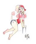 Rating: s
ID: 5521633
Date: 2025-04-21 22:07:38 -0400
Status: active
Score: 14
2024 4_toes 5_fingers absurd_res anthro backwards_baseball_cap backwards_hat baseball_cap black_bottomwear black_clothing bottomwear butt butt_tattoo canid canine canis claws clothing cream_hair domestic_dog eyelashes fangs feet female fingers fluffy fluffy_ears fluffy_tail hair hair_through_hat hat headgear headwear heart_tattoo hi_res highlights_(coloring) hotpants leaning looking_at_viewer louise_(aaron_chen) mammal mjw_darkmode open_mouth pink_eyes pink_feet pink_highlights pinup poodle pose red_clothing red_hat red_headwear shorts signature simple_background smile snout soles solo tail tattoo teeth toes tongue traditional_media_(artwork) white_background white_hair post #5521633