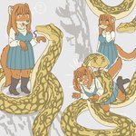 Rating: s
ID: 4193987
Date: 2023-07-26 04:29:33 -0400
Status: active
Score: 14
1:1 ambiguous_gender anthro boots clothed clothing coiling collage_(disambiguation) dress duo ekaki510 female feral footwear forked_tongue herpestid high_heeled_boots high_heels kemono limbless_vertebrate mammal mongoose reptile scalie serpentine shoes snake tongue post #4193987