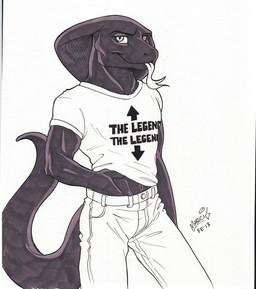 2013 anthro biped black_and_white clothed clothing cobbie cobra english_text forked_tongue front_view fully_clothed long_tail looking_at_viewer male marci_mcadam marker_(artwork) monochrome pants portrait reptile scalie shirt signature simple_background snake snake_hood snout solo standing t-shirt text three-quarter_portrait tongue tongue_out traditional_media_(artwork) white_background
Rating: Safe
Score: 7
User: Cash_Banooca
Date: August 20, 2017 2013 anthro biped black_and_white clothed clothing cobbie cobra english_text forked_tongue front_view fully_clothed long_tail looking_at_viewer male marci_mcadam marker_(artwork) monochrome pants portrait reptile scalie shirt signature simple_background snake snake_hood snout solo standing t-shirt text three-quarter_portrait tongue tongue_out traditional_media_(artwork) white_background
Rating: Safe
Score: 7
User: Cash_Banooca
Date: August 20, 2017