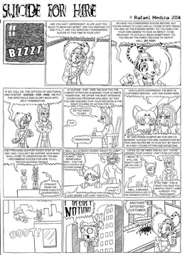 Rating: s
ID: 569407
Date: 2014-12-10 01:20:04 -0500
Status: active
Score: 6
anthro arcturus_winrock canid canine comic death electronics english_text fox greyscale hi_res humor hunter_ravenwood looking_at_viewer male mammal monochrome mouse murid murine rafael_medina rodent suicide suicide_for_hire television text post #569407