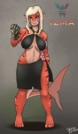 Rating: s
ID: 957928
Date: 2016-07-31 05:34:05 -0400
Status: active
Score: 45
anthro armor barefoot big_breasts biped bottomwear breasts clothed clothing corruption_of_champions eyewear feet female fish gauntlets glasses gloves hair handwear izma_(coc) jassbefrold marine membrane_(anatomy) non-mammal_breasts red_body red_skin requiem_shark sarong shark sharp_teeth skimpy skirt sling_bra smile solo stripes swimwear teeth tiger_shark tight_clothing toes under_boob webbed_feet post #957928