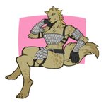 Rating: s
ID: 2596935
Date: 2021-02-01 18:46:17 -0500
Status: active
Score: 145
2016 abs adventurer anthro armor athletic barefoot belt belt_buckle bent_legs big_breasts blonde_hair blue_eyes breasts brown_body brown_fur brown_nose buckle claws cleavage clothed clothing crossed_legs cuisse feet female fluffy fluffy_tail fur gloves gnoll hair hand_on_cheek handwear hyena leg_over_thigh looking_at_viewer mammal mane muscular muscular_female navel rerebrace ria_(gnoll) scale_armor smile smirk solo spearfrost tail thick_thighs toe_claws unconvincing_armor post #2596935