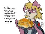 Rating: s
ID: 2676850
Date: 2021-03-31 15:46:35 -0400
Status: active
Score: 30
2021 anthro blonde_hair bread canid canine canis cheese clothed clothing dairy_products dated dialogue domestic_dog eyebrow_through_hair eyebrows female food hair heart_symbol hi_res humor insult insulting_viewer jacket karen_(nonpack) looking_at_viewer mammal nonpack offering_to_viewer open_clothing open_jacket open_topwear profanity radrangy reaction_image shirt signature simple_background solo spanish_text talking_to_viewer text topwear translated translucent translucent_hair white_background post #2676850