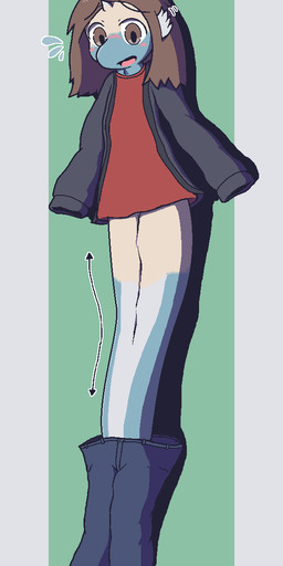Rating: s
ID: 5670124
Date: 2025-06-27 00:05:59 -0400
Status: active
Score: 6
2025 ambiguous_gender anthro apode bird's-eye_view blush bodily_fluids bottomwear bottomwear_around_one_leg bottomwear_down brown_eyes brown_hair clothed clothing clothing_around_one_leg colored denim denim_bottomwear denim_clothing dragonair expansion flying_sweatdrops fused_legs generation_1_pokemon growth hair hi_res high-angle_view hoodie horn horn_growth human_to_anthro ineffective_clothing jeans legless looking_down_at_self lying nintendo oagoner on_back on_ground open_mouth pants pants_around_one_leg partially_clothed pokemon pokemon_(species) shadow shirt simple_background snout solo species_transformation sweat sweatdrop sylve0n_(user) t-shirt tail tail_expansion topwear transformation white_frill post #5670124