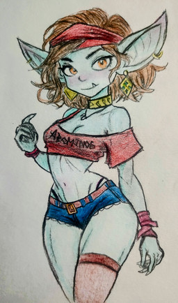 Rating: s
ID: 5718482
Date: 2025-07-19 02:31:32 -0400
Status: pending
Score: 4
absurd_res accessory blue_body blue_skin bottomwear clothing crop_top ear_piercing ear_ring female goblin headband hi_res legwear piercing ring_piercing shirt shorts stockings topwear visible_underwear zfka post #5718482