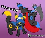 Rating: s
ID: 5356749
Date: 2025-02-07 01:34:52 -0500
Status: active
Score: 4
big_ear black_body cape clothing duo eeveelution fan_character feral fur generation_2_pokemon goombato_dibujos goombato_umbreon green_eyes hat headgear headwear hi_res magic_user male mammal nintendo pokemon pokemon_(species) ring shiny_pokemon simple_background tail umbreon weapon wizard_hat yellow_eyes post #5356749