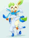Rating: s
ID: 5646535
Date: 2025-06-16 15:19:06 -0400
Status: active
Score: 5
2021 3_fingers ambiguous_gender anthro biped black_nose blue_blush blue_body blue_eyes blue_fur blue_hair blue_inner_ear blue_markings blue_pawpads blush brown_inner_ear brown_markings carrying_another chest_fur colored digitigrade duo eeveelution featureless_crotch fingers fur generation_4_pokemon glaceon glistening glistening_eyes gloves_(marking) green_ears green_markings hair handpaw hi_res leafeon leg_markings markings netchy_boo nintendo nude nude_anthro on_one_leg one_eye_closed open_mouth open_smile pawpads paws piggyback pokemon pokemon_(species) semi-anthro shaded shadow simple_background smile socks_(marking) standing toothy_grin white_eyes yellow_body yellow_fur post #5646535