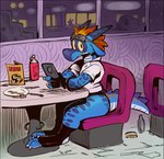 Rating: s
ID: 3580732
Date: 2022-09-21 19:53:27 -0400
Status: active
Score: 108
anthro blue_body blue_scales cellphone chair clothing diner electronics eyewear eyewear_on_head furniture goggles goggles_on_head hi_res inside kobold leotard looking_at_viewer male phone plate restaurant risky_(stalvelle) scales scalie sitting solo stalvelle table window post #3580732
