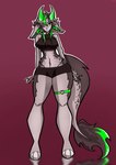 Rating: s
ID: 4799154
Date: 2024-05-22 02:06:54 -0400
Status: active
Score: 7
2023 2_horns 3_toes absurd_res anthro black_bottomwear black_clothing black_shirt black_shorts black_topwear bottomwear brown_background brown_body brown_hair brown_tail choker clothing colored_nails fan_character feet female gloverageyp green_choker green_eyes green_hair green_horn green_jewelry green_nails green_necklace green_tail green_thighband grey_body grey_tail hair hair_over_eye hi_res hooves horn inner_ear_fluff jewelry legband long_ears long_nails long_tail multicolored_body nails navel necklace one_eye_obstructed reflection shirt shorts simple_background slightly_damned solo tail tail_tuft thighband toes topwear tuft two_tone_body unnamed_character_(ballad) wind_demon_(slightly_damned) post #4799154