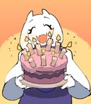 Rating: s
ID: 5053095
Date: 2024-09-15 20:40:27 -0400
Status: active
Score: 41
2024 2_horns anthro birthday_cake birthday_candle boss_monster_(undertale) bovid cake caprine clothed clothing dessert digital_drawing_(artwork) digital_media_(artwork) eyelashes eyes_closed female female_anthro fingers floppy_ears food front_view fur goat half-length_portrait hi_res holding_cake holding_food holding_object horn lop_ears mammal noseless open_mouth open_smile portrait simple_background smile smiling_at_viewer solo temmie_chang toriel undertale undertale_(series) white_body white_fur post #5053095