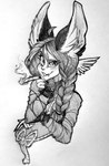 Rating: s
ID: 5612372
Date: 2025-05-31 19:53:27 -0400
Status: pending
Score: 3
2018 animal_humanoid canid canid_humanoid canine canine_humanoid cigarette clothed clothing eyelashes female fox_humanoid hair holding_object humanoid long_ears looking_at_viewer mammal mammal_humanoid monochrome sketch slurpiedoo solo traditional_media_(artwork) wings post #5612372
