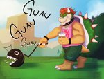 Rating: s
ID: 2423062
Date: 2020-09-25 12:40:04 -0400
Status: active
Score: 15
anthro armband beverage bottomwear bowser chain_chomp closed_(disambiguation) clothed clothing collar duo eyebrows fully_clothed hair koopa kraujas leash male mario_bros muscle_shirt nintendo red_hair reptile scalie shell shorts spiked_collar spiked_shell spikes spikes_(anatomy) teeth teeth_showing text thick_eyebrows tongue tongue_out translated walking yellow_body post #2423062