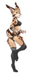Rating: s
ID: 3855787
Date: 2023-02-05 16:04:56 -0500
Status: active
Score: 213
2023 4_toes absurd_res anthro armwear black_clothing black_footwear black_legwear black_panties black_socks black_stockings black_thigh_highs black_thigh_socks black_topwear black_underwear bra breasts brown_body brown_fur butt butt_pose catherine_(pintino) claws clothed clothing colored detailed digital_media_(artwork) digitigrade feet felid feline female footwear fur gesture hair hand_gesture hi_res legwear long_ears long_socks looking_at_viewer lynx mammal markings multicolored_body multicolored_fur open_mouth panties pawpads paws pintino pose raised_leg raised_tail shaded short_hair short_tail simple_background slim slim_female small_breasts socks solo sports_bra spots spotted_body spotted_fur standing stockings tail tan_body tan_fur thigh_highs thigh_socks toes topwear translucent translucent_clothing translucent_panties translucent_underwear underwear v_sign white_armwear white_body white_clothing white_fur yellow_eyes post #3855787