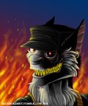 Rating: s
ID: 2909037
Date: 2021-09-03 00:37:13 -0400
Status: active
Score: 1
5:6 aardwolf amber_eyes anthro black_body black_clothing black_fur black_hair black_hat black_headwear black_jacket black_topwear clothing clusterskulls cybernetic_eye cybernetics ear_piercing ear_ring eye_scar facial_scar fire fur grin hair hat headgear headwear hi_res hyena jacket looking_at_viewer machine magra_(clusterskulls) male mammal multicolored_body multicolored_fur piercing pink_inner_ear ring_piercing scar shaded sharp_teeth smile smiling_at_viewer solo teeth topwear tumblr two_tone_body two_tone_fur white_body white_fur yellow_teeth post #2909037