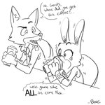 Rating: s
ID: 2297350
Date: 2020-06-17 09:39:05 -0400
Status: active
Score: 10
1:1 2017 ambiguous_gender anthro beverage black_and_white boreoboros canid canine chair clothed clothing coffee container cup dialogue disney drinking duo english_text fox fur furniture holding_container holding_cup holding_object judy_hopps lagomorph leporid looking_at_another mammal monochrome necktie nick_wilde police police_uniform rabbit red_fox shaking shirt simple_background sitting speech_bubble text topwear true_fox uniform white_background zootopia post #2297350