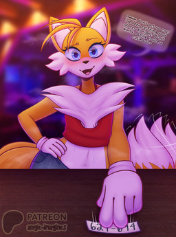 Rating: s
ID: 5673620
Date: 2025-06-28 15:21:39 -0400
Status: active
Score: 5
absurd_res angie_imagines anthro blue_eyes blush bodily_fluids bottomwear canid canine cheek_tuft clothing crossgender denim denim_bottomwear denim_clothing dialogue facial_tuft female fluffy fluffy_chest fluffy_tail fox gloves handwear hi_res jeans mammal miles_prower multi_tail musk musk_clouds pants patreon patreon_logo phone_number sega shirt solo solo_focus sonic_the_hedgehog_(series) sweat tail tank_top topwear tuft post #5673620