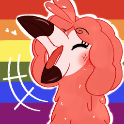 Rating: s
ID: 5675995
Date: 2025-06-29 17:44:27 -0400
Status: active
Score: 0
1:1 2025 ambiguous_form avian beak bird black_beak black_eyebrows blush blush_lines colored digital_drawing_(artwork) digital_media_(artwork) english_description eyebrow_through_hair eyebrows eyelashes eyes_closed facial_markings feather_hair feathers female flam_(flamigoat) flamigoat flamingo hair happy head_markings heart_symbol icon lgbt_pride light lighting markings multicolored_beak neck_tuft open_beak open_mouth open_smile outline pink_body pink_feathers pink_hair pride_colors pride_month_2025 pseudo_hair rainbow_background rainbow_pride_colors red_tongue shaded simple_background smile solo tongue translucent translucent_hair tuft two_tone_beak white_beak white_markings white_outline post #5675995