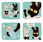 Rating: s
ID: 5599273
Date: 2025-05-26 08:07:38 -0400
Status: active
Score: 29
2020 anthro biped black_body black_hair blush bodily_fluids bottle bottomwear bulletbun clothed clothing comic container dialogue drinking duo english_text eyebrows hair hi_res holding_bottle holding_container holding_object lagomorph leporid male male/male mammal orientation_play pants profanity pupils rabbit simple_background speech_bubble straight_to_gay sweat text white_body white_clothing white_hair post #5599273